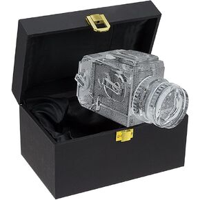 Fotodiox Crystal Medium Format Camera Display Model - 2/3 of Real Life Size Replica of Hasselblad 503CM w/ 80mm f/2.8 CF Lens; Paperweight, Book Shelf, Bookends, Paper Weight