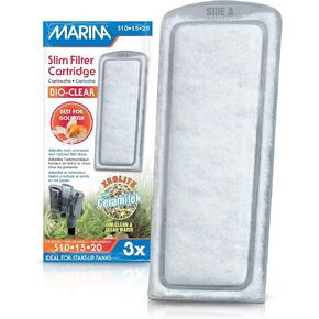 Marina 12 Pack of Bio Clear Cartridge for Slim Filters