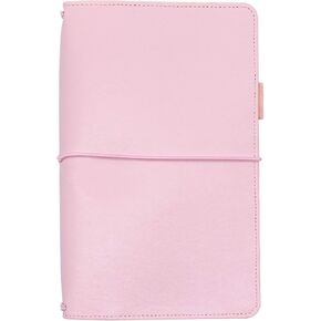 Pukka Pad, Carpe Diem Refillable Traveler’s Notebook Cover – Faux Leather Portfolio with Blank and Lined Notepads – Includes 6 Pockets, Pen Loop, and Elastic Closure – 8.5 x 5.5 Inches, Ditsy Floral