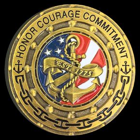 United States Sailor Challenge Coin - Sailor's Creed & Emblem - Honor, Courage, Commitment - Perfect for Collectors & Veterans
