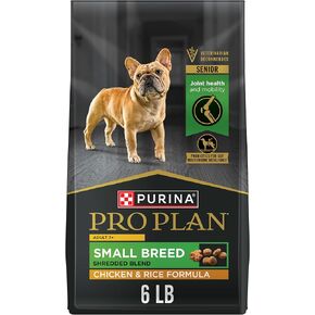 Purina Pro Plan Small Breed 7 Plus Shredded Blend Chicken and Rice Formula Senior Dog Food - 6 lb. Bag