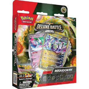 Pokemon TCG: Miraidon ex Deluxe Battle Deck (Ready-to-Play 60-Card Deck & Accessories)