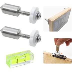 Picture Hanging Marker kit for Frame Mural Artworks Mounting- with Mini Bubble Level(Green 2 Pack), Picture Hanging Tool with Level, Used for Mark Nail Hole etc Location Tool Set