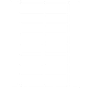 Tape Logic TLLH251 Plastic Label Holder Insert Cards, 1 1/4" x 3", White (Pack of 800)