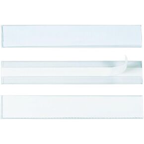 Partners Brand PLH112 HOL-DEX® Self-Adhesive Plastic Label Holder, 1" x 6", Clear (Pack of 12)