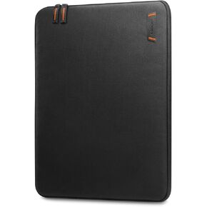 Spigen Water Resistant Laptop Sleeve 16 Inch, Lightweight Ultra Soft Velvet, Compatible with 15 to 16 inch laptops and Tablets - Black