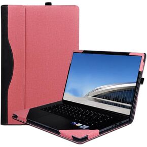 Laptop Case Cover for New Samsung Galaxy Book4 Edge 14'' & for 14 inch Samsung Galaxy Book4 Pro & for 14 inch Samsung Galaxy Book3 Pro,PU Leather Notebook PC Bag Sleeve (Pink, 14 inch)