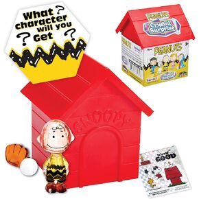 CRA-Z-Art الفول السوداني المفاجئة الكريستالية ، شخصيات بلورية صغيرة و SNOOPY HOUS