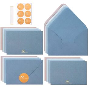 Mr. Pen- Blank Thank You Cards with Envelopes, 36 Pack, 4x6, Gold Embossed Thank You Notes with Envelopes Set, Wedding Thank You Cards Wedding Thank You Cards with Envelopes, Thank You Note Cards