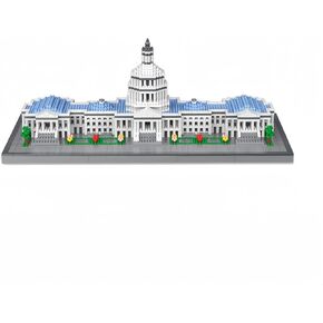 Capitol City Construction Micro Building Blocks: US Mini Architecture - Assemble The Landmarks of America, Masterpiece Adult Toy Bricks