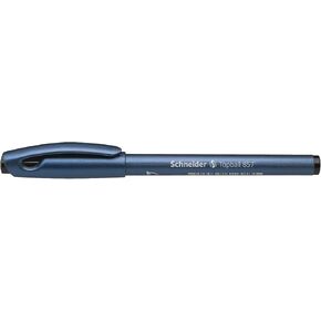 Schneider TOPBALL 857 Rollerball Pens with Solid Metal Tip 0.6 MM Black