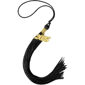 Julmelon 2025 Tassel Tassel ، 1PCS Cap Cap Tassel 2025 Graduation Tassel لعام 2025 إكسسوارات مراسم التخرج (أسود)