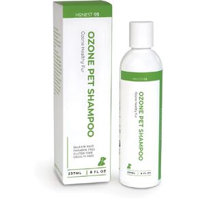Pet Shampoo | Ozone Oil Infused Pet Shampoo | Natural Cleanser for Animal Skin and Fur | Ozonated Wash for Dogs & Cats | 8 Ounces