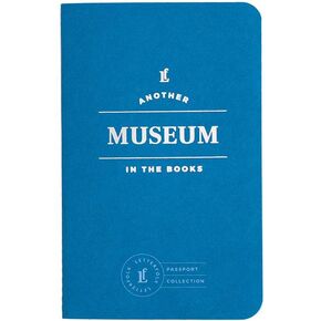 Letterfolk Museum Passport Journal – Pocket-Sized Travel Book (3.5" W x 5.5" H) - Foil Stamped - Stipple Textured Cover - Center-Sewn Binding