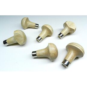 JTS Set of 6 Graver Handles, Mushroom Cut Head, Wooden Holder, Setters Engravers Handle, can be Used to Hold Various Other Tools, Including Milgrains Wheels, Beading Tools, and More