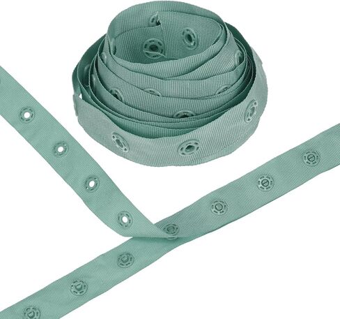 M Meterxity Plastic Snap Bush ، Snaps Snaps البلاستيك على بعد 2 ياردة ، خطاف الشريط البوليستر وملحقات البوليستر Popper Press Studer لخياطة/ملابس/نسيج DIY [مسافة أسود ، 25 ملم] in Saudi Arabia