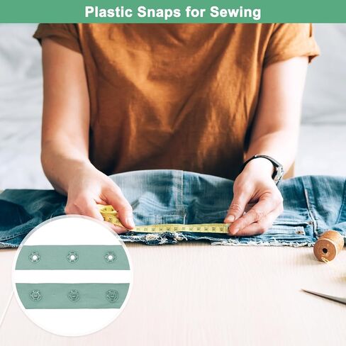 M Meterxity Plastic Snap Bush ، Snaps Snaps البلاستيك على بعد 2 ياردة ، خطاف الشريط البوليستر وملحقات البوليستر Popper Press Studer لخياطة/ملابس/نسيج DIY [مسافة أسود ، 25 ملم] in Saudi Arabia