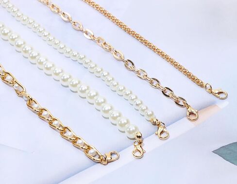 Tupalizy 5PCS Trucker Hat Chains Baseball Cap Chains Decorations Detachable Pearl Hat Charms with Lobster Claw Clasps for Women Men Trucker Hat DIY Crafts Projects Phone Case Purse Accessories in Saudi Arabia
