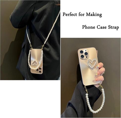 Tupalizy 5PCS Trucker Hat Chains Baseball Cap Chains Decorations Detachable Pearl Hat Charms with Lobster Claw Clasps for Women Men Trucker Hat DIY Crafts Projects Phone Case Purse Accessories in Saudi Arabia