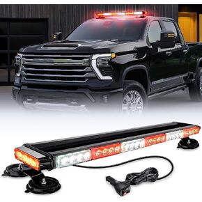 Nilight 29.5" Roof Top Strobe Lights 56LED Hazard Light Emergency Safety Warning LED Flashing Light Bar Magnetic Mount 12V 24V Cars Trucks Tractors Snow Plows Construction Vehicles