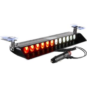 Sidaqi Solar-Energy LED Beacon Strobe Light 12V Amber with Magnetic Base Emergency Warning Flashing Caution Lights for Forklift Construction Vehicles Truck