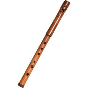 Wooden Whistle iVolga PDC-01 key of D Great Sound Hand Carved Stabilized Wood Flute Folk Wind Music Instrument Handmade Woodwind Brown