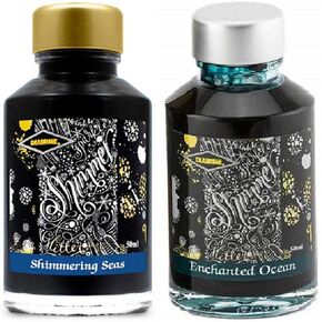 Diamine - 50ml Fountain Pen Ink 2 Pack - Enchanted Ocean & Shimmering Seas