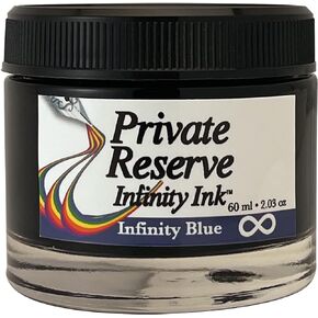 Private Reserve Ink® INFINITY - 60 ml Ink Bottle for Fountain Pen (Infinity Blue) ECO Formula (PR17052) Blue