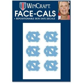 Wincraft NCAA North Carolina Tar Heels Face Tattoos, Team Colors, One Size