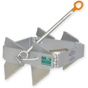 The Original Box Anchor Large Box Anchor 25lbs/ Hot Dip Galvanized/Boats to 35ft/ Storage Bag Included