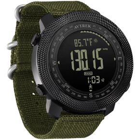AVTREK Mens Outdoor Sport Tactical Survival Watches Hiking Digital Wrist Watch Smart Swimming Military Army Altimeter Barometer Compass Watches