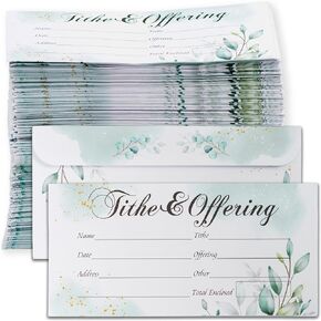 Offering Envelopes for Church 200 Count, Tithes and Offering Envelopes for Church, Cash Envelopes for Tithes and Offerings
