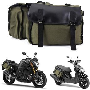 DesirePath Saddle Bag for Motorcycle Panniers Bags for Bicycle Bike, Large Capacity Saddlebags Tool Bag Side Backpack For Honda For Suzuki For Harley For 150cc scooter For Kawasaki and More.
