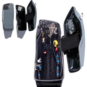 Harley Saddlebag Liners Organizer 2 In 1 For 14-22 OEM Standard Saddlebags Lining CVO Tapered Saddlebags Glide Saddle Bag Liners Stretched Saddlebag Liners Bag Inserts, Black, One Size