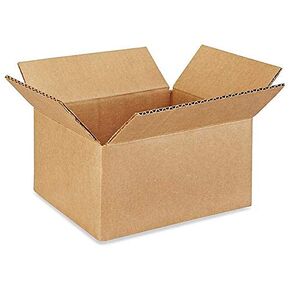 Perfect Stix Shipping Boxes Mailers 8x6x4 inches Cardboard Small Packing Kraft Moving Mailing Box, (Pack of 10) Sturdy Cardboard