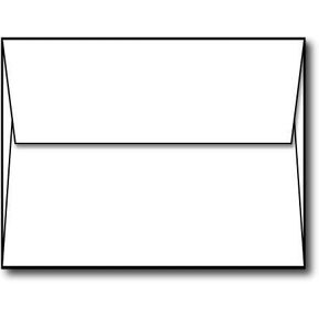 A2 White Envelopes - Square Flap - 250 Envelope Pack - Desktop Publishing Supplies™ Brand Envelopes