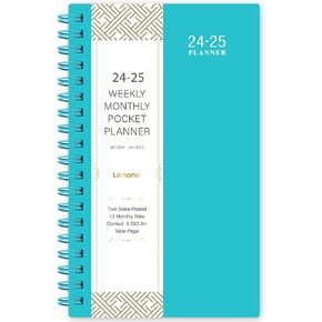 2024-2025 Pocket Planner/Calendar - Weekly & Monthly Pocket Planner, JUL. 2024 - Jun. 2025, 6.8" x 4.3", Strong Twin - Wire Binding, plastic cover