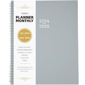 Monthly Planner 2024-2026 - 24 Months Planner, 9'' x 11'', JUL. 2024 - JUN. 2026, Calendar Planner, Academic Planner 2024-2025
