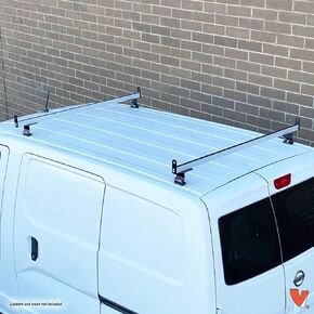 2 Bar Rack System for The Transit Connect 2010-13, NV200 or Chevy City Express Black