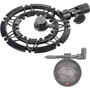 YOUSHARES Snowball Shock Mount, Shockmount Reduces Vibration Noise Matching Mic Boom Arm Stand, Compatible with Blue Snowball iCE USB Microphone