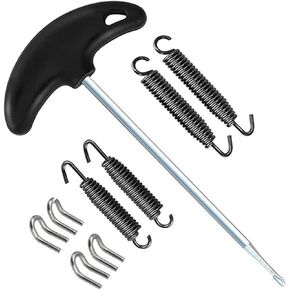 Motorcycle Exhaust Pipe Springs Puller,Motorcycle Exhaust pipe Spring Puller Installer Hook Tool with Exhaust Pipe Springs 67MM/75MM Swivel Hook
