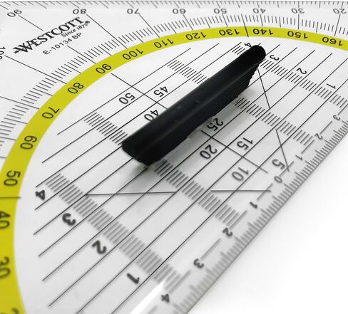 Westcott Set Square, Plastic, 14 cm, Transparent, Other Styles Available 1 Items 14 cm/mit Griff in Kuwait