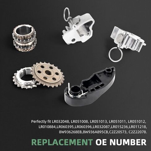 مجموعة سلسلة التوقيت تناسب لاند روفر LR4/رينج روفر/رينج روفر سبورت، محرك 3.0L V6/5.0L V8، 2010-2015# استبدال LR051013 LR051008 LR051011 LR051012 LR032048 LR051008 in Kuwait