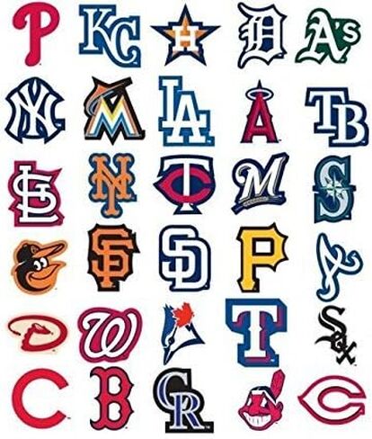 MLB 4 Los Angeles Angels Team Logo Stickers Set Individual Official Major League Baseball Helmet Emblems of Anaheim LA California in Kuwait