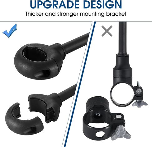 مرآة دراجة جديدة 2023، مرايا دراجة قابلة للدوران وقابلة للتعديل للمقود، مرآة دراجة محدبة من الأكريليك، مرايا دراجة آمنة مقاومة للصدمات، مرآة رؤية خلفية لمقود الدراجة، مرايا دراجة للدراجة الكهربائية MTB... in Kuwait