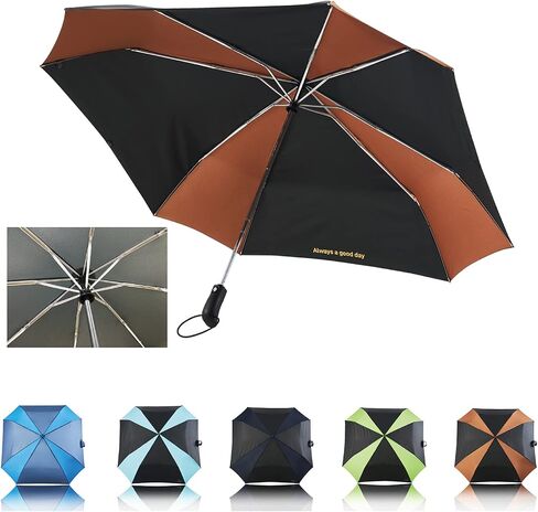 Extra Large Square Golf Umbrella - 55-Inch Arc Large Umbrella with One-Touch Auto Open and Close Button, UV Umbrella w/UPF 50+ Fabric, Portable 1.04 lbs Oversized Foldable Umbrella (BLK/NAV) in Saudi Arabia