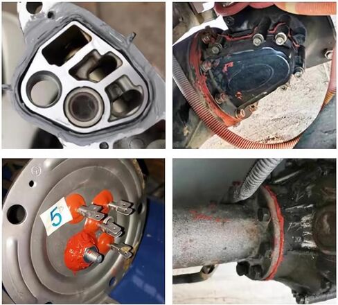 Maximum Oil Resistance Maximum Temperature RTV Silicone Gasket Maker, Sensor Safe, Non-Corrosive, for High Flex and Oil Resistant Applications. All-Purpose RTV Silicone Sealant -3 oz, Clear in Kuwait