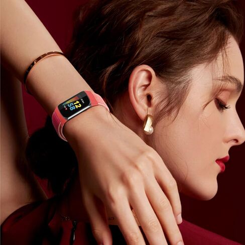 Nylon Bands Only Compatible with Fitbit Charge 5 Bands, Soft Breathable Adjustable Replacement Nylon Loop Wristband Sport Strap for Women Men in Saudi Arabia