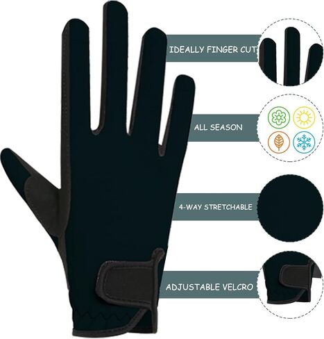 Kids Horse Riding Gloves Anti-Slip Boys & Girls Winter Equestrian Horseback Riding Gloves Youth Women Outdoor Sports Mitts Perfect for Biking Cycling Gardening in Saudi Arabia