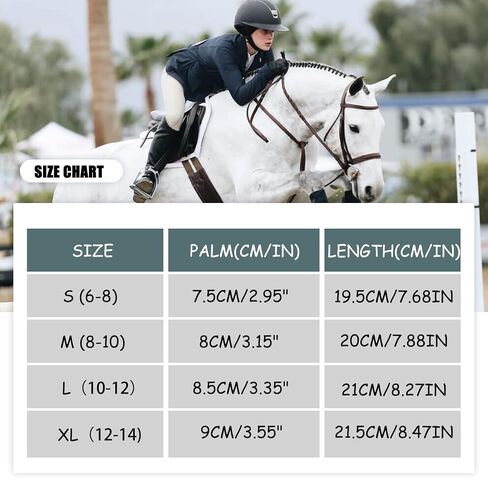 Kids Horse Riding Gloves Anti-Slip Boys & Girls Winter Equestrian Horseback Riding Gloves Youth Women Outdoor Sports Mitts Perfect for Biking Cycling Gardening in Saudi Arabia